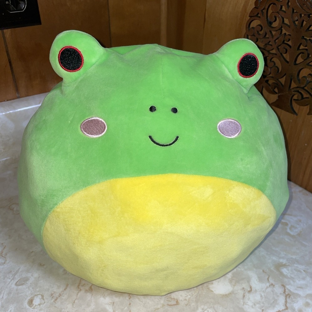 Squishmallow Flip A Mallows Green Frog‎ Hippo Plush Reversible